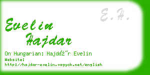 evelin hajdar business card